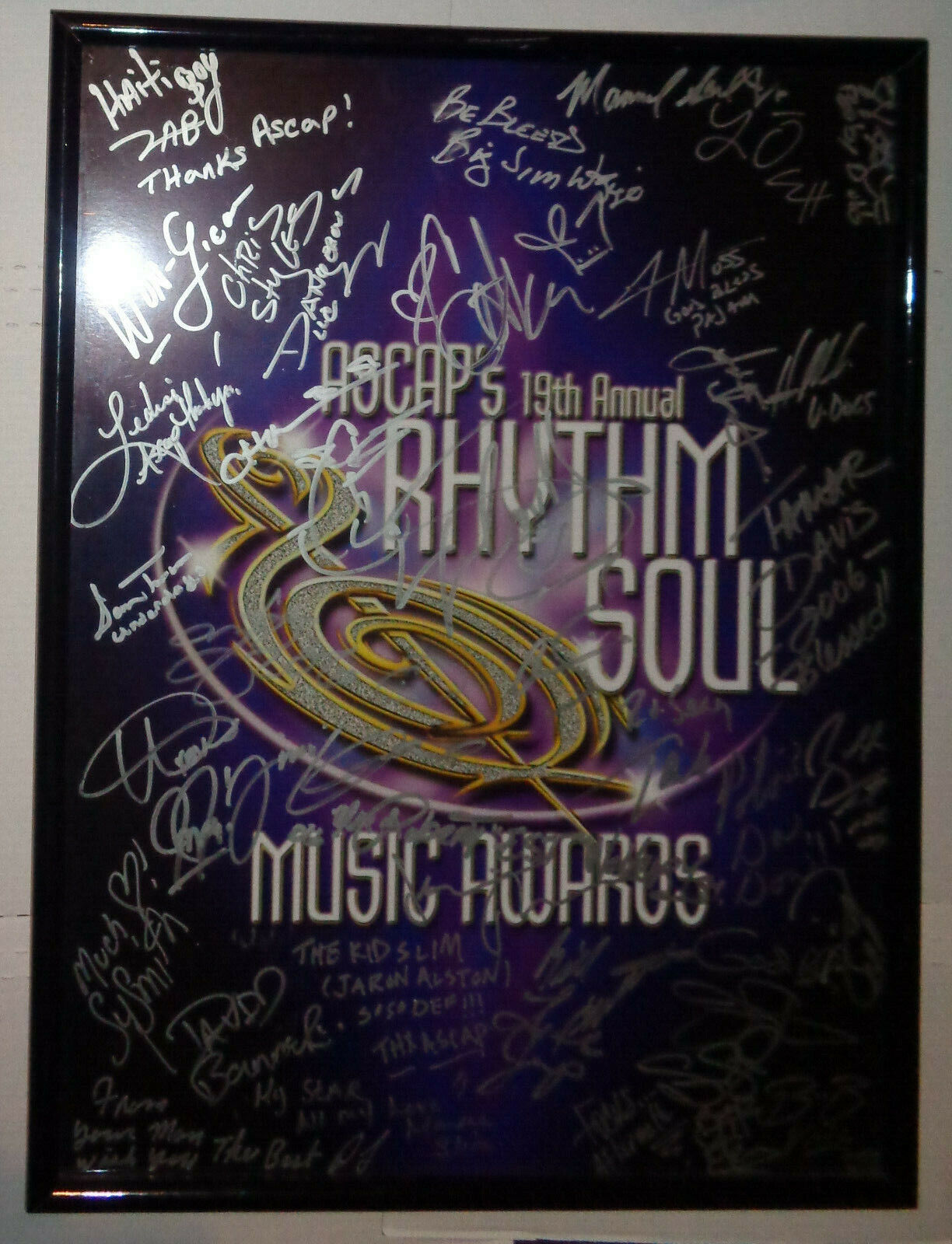 SIGNED by Bill Withers LL Cool J Sy Smith, others -ASCAP Rhythm Soul poster 2006