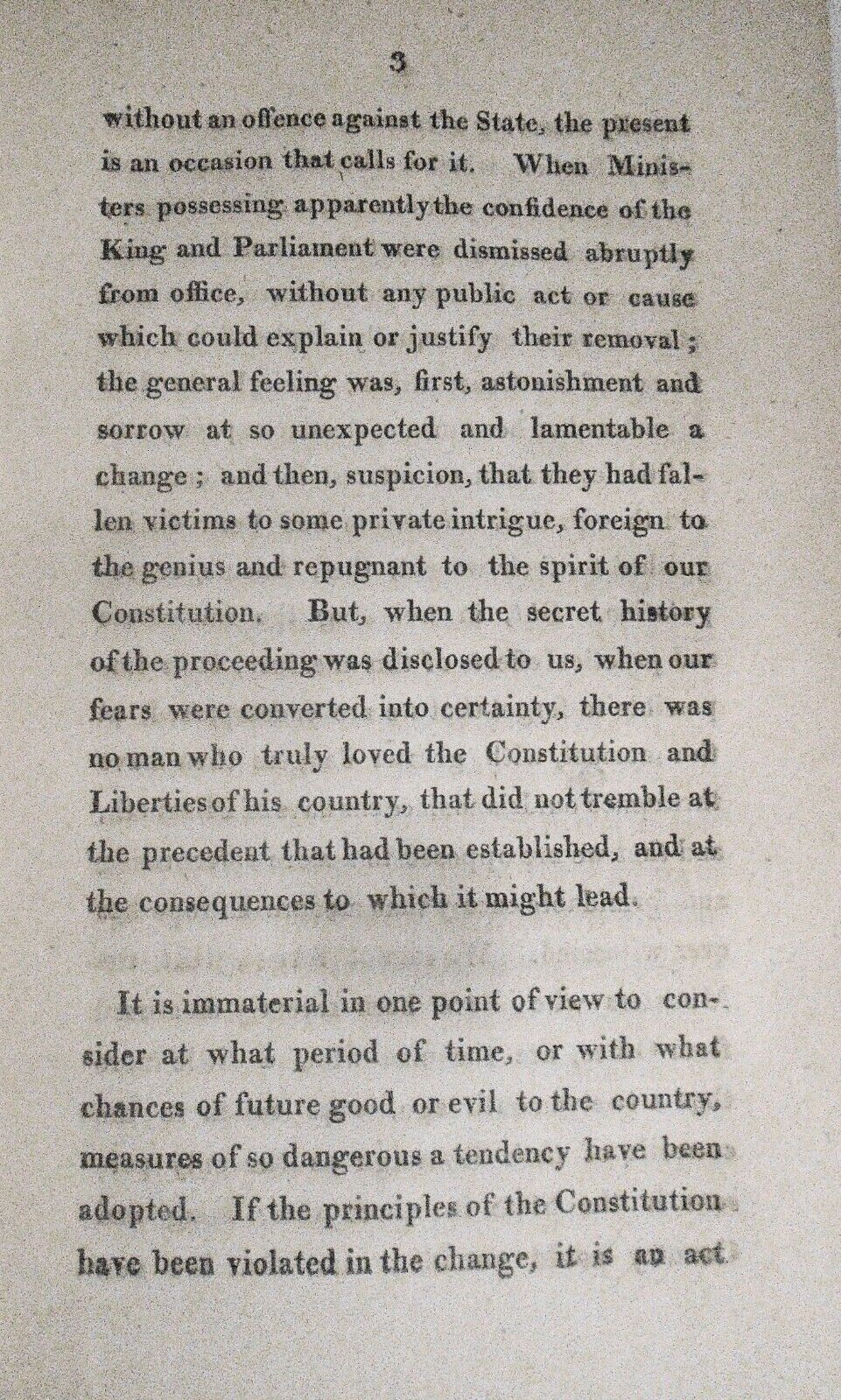 1807 Letters of Scaevola, on the Dismissal of His Majesty's Late Ministers, I&II