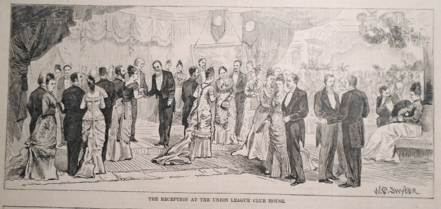 The President's Visit To New York - January 12, 1878 Harper's Weekly