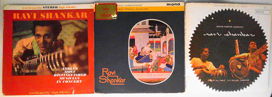 Ravi Shankar - vintage 3 LP lot