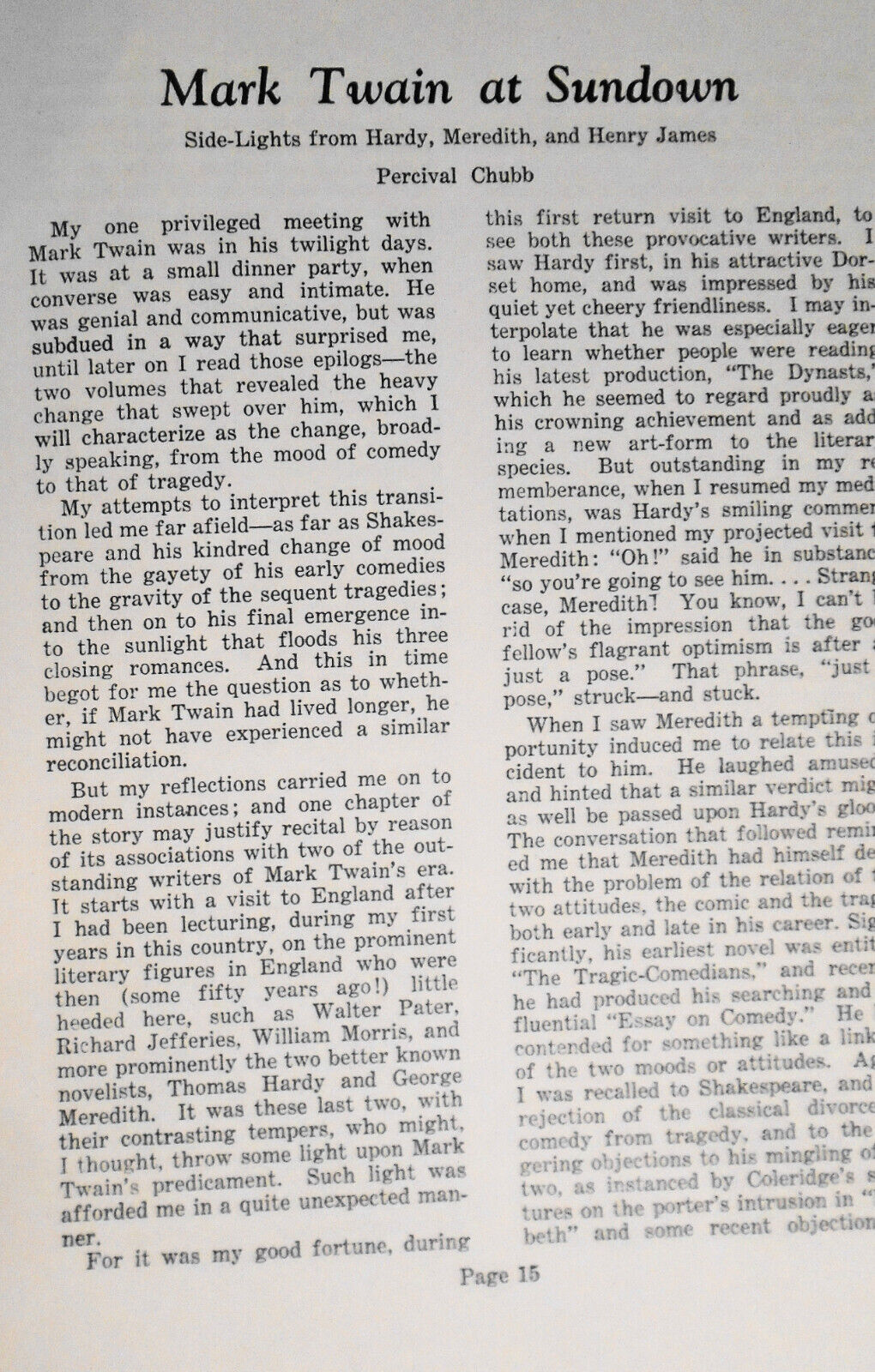 [Henry James] Mark Twain Quarterly  1943. Signed to August Derleth. Sendak copy.