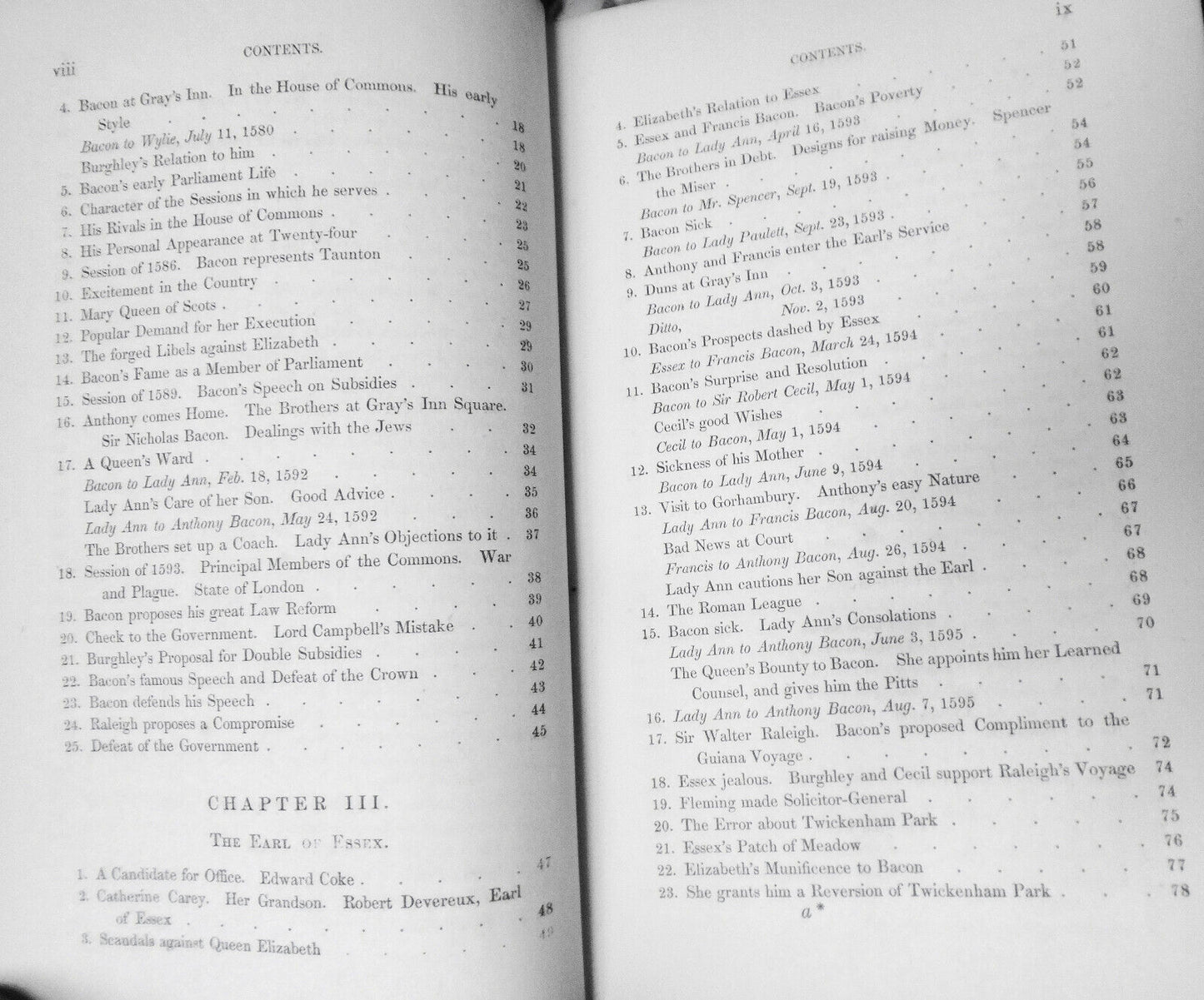 1861 Personal History Of Lord Bacon, From Unpublished Papers, by WH Dixon 1st ed