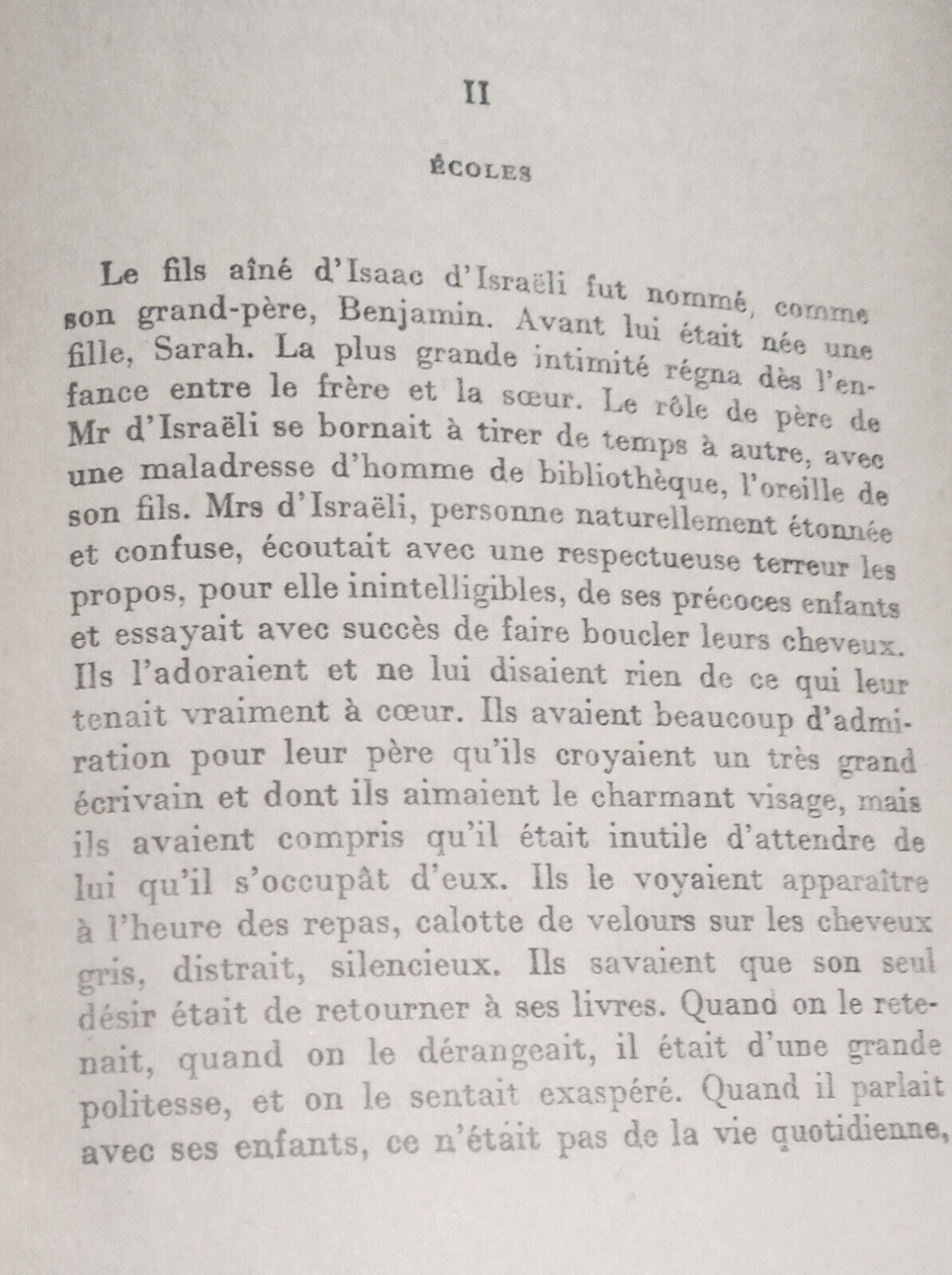 La vie de Disraeli, par Andre Maurois. 1927. Gallimard, Paris.