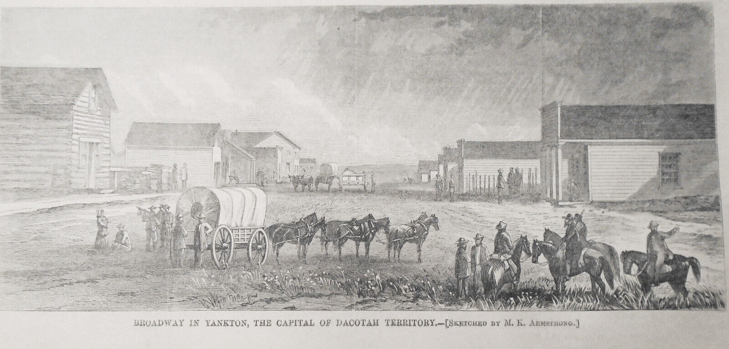 Dacotah Territory : 4 prints - Harper's Weekly October 28, 1865