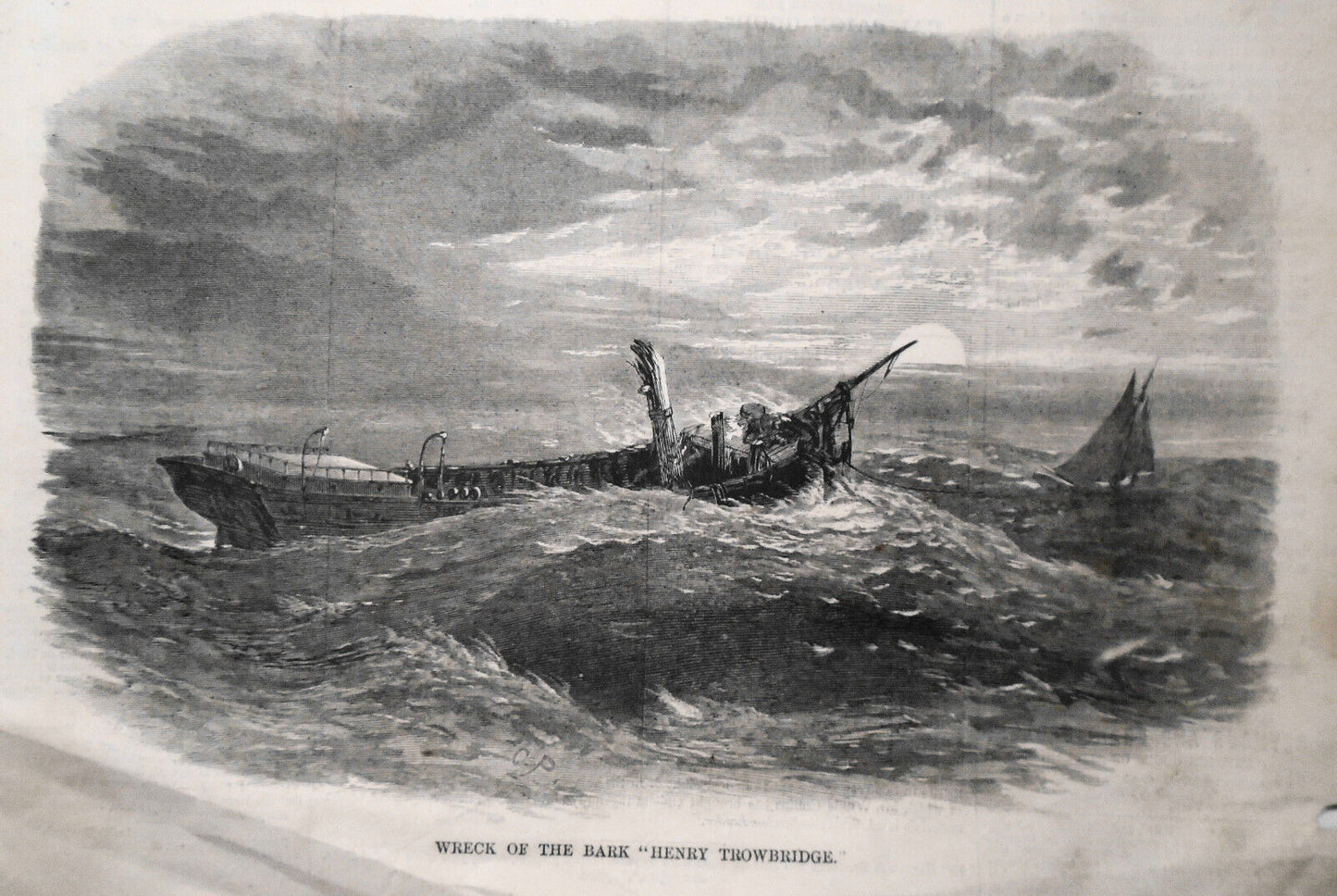 Wreck of the bark "Henry Trowbridge" - Harper's Weekly, August 29, 1868