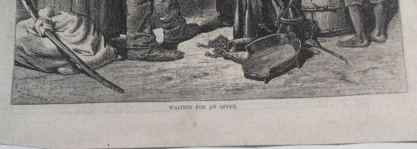 Waiting for an offer - African American junk dealer - Harper's Weekly, 1874