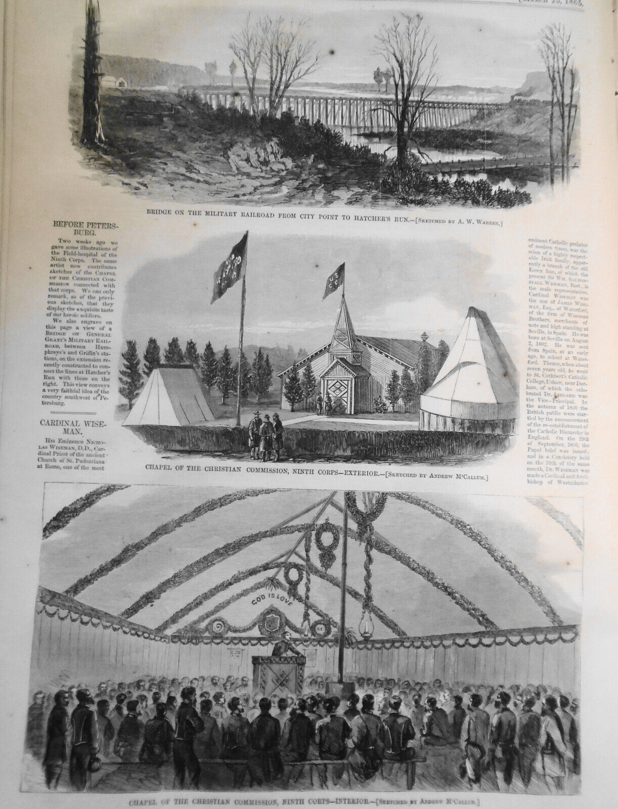 [US Civil War] Harper's Weekly March 25, 1865. Original complete issue
