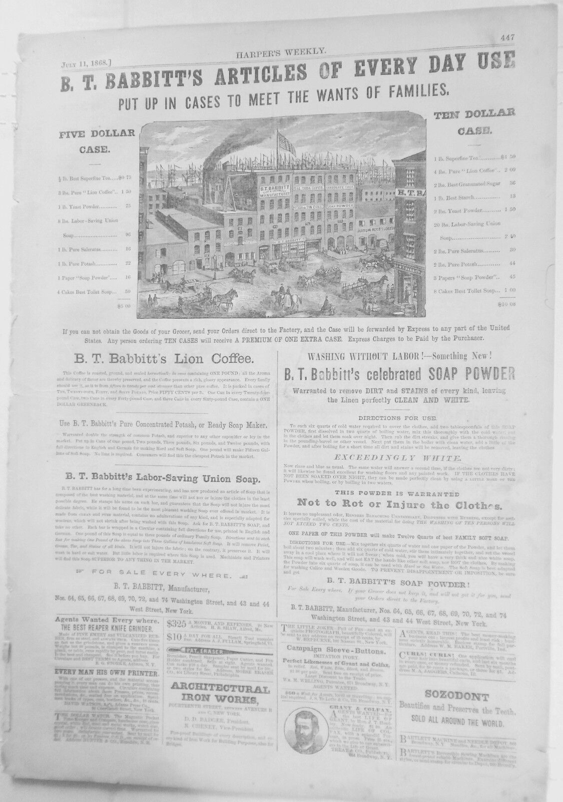 The Fourth of July in the Country, by Thomas Worth. Harper s Weekly, 1868