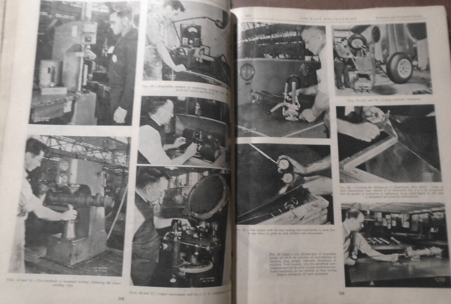 1942 Aircraft Engineering magazine - six issues - April to November