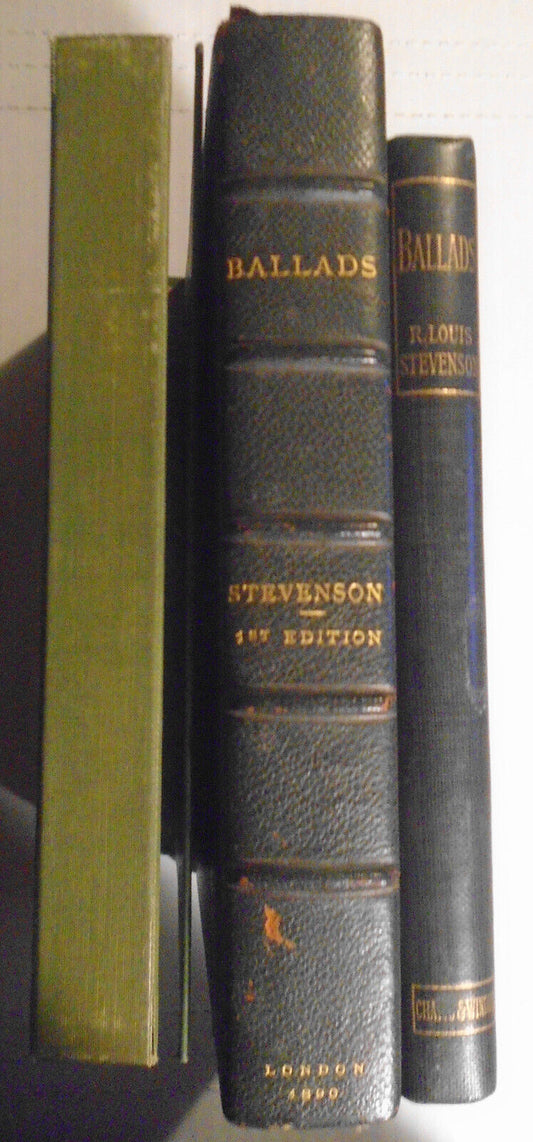 Ballads by Robert Louis Stevenson, 1st 1890. McCutcheon bookplate by F Spenceley