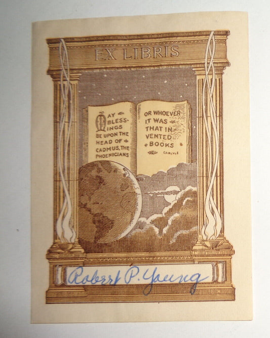 Robert P. Young Ex Libris Bookplate