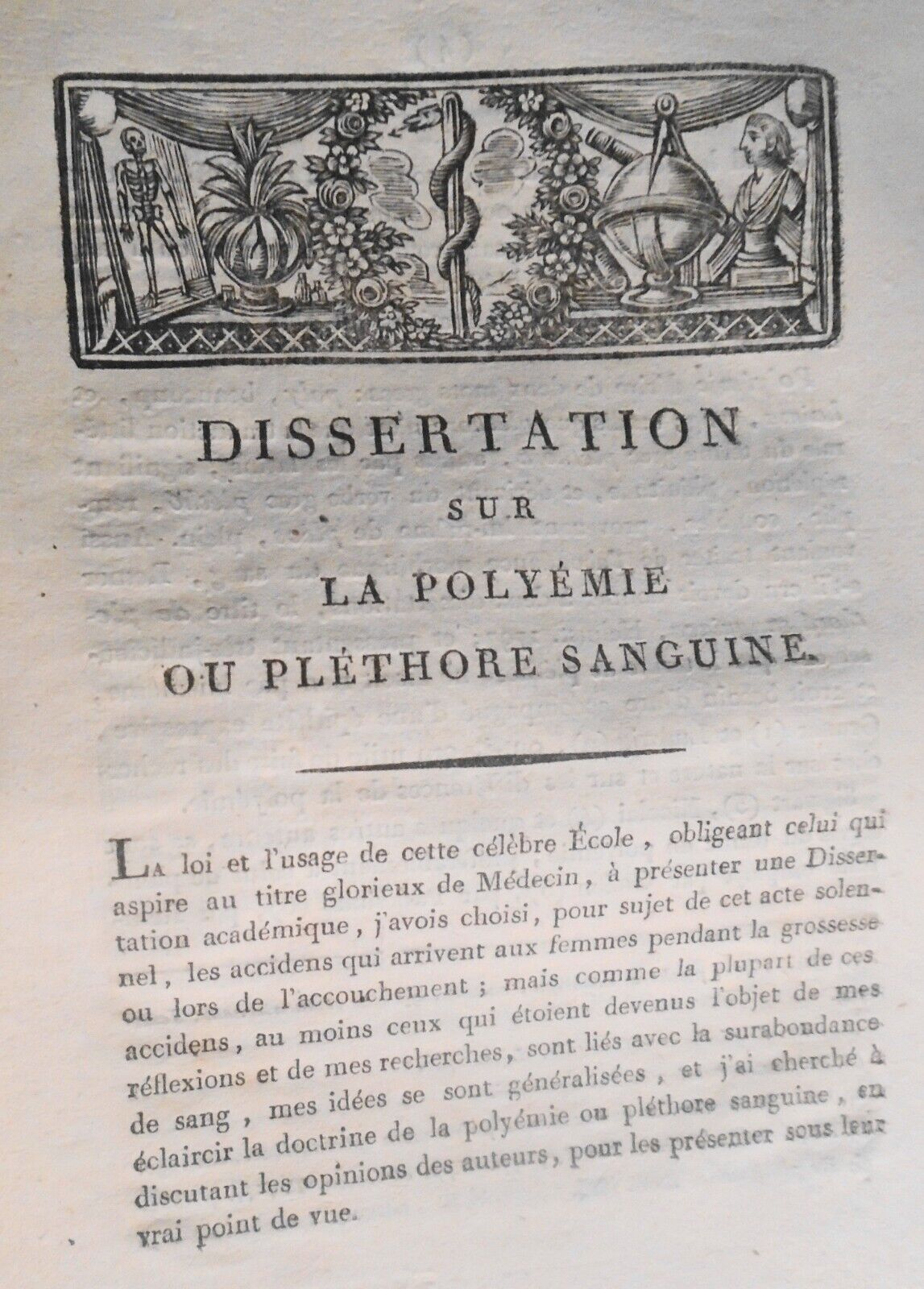 1807 Dissertations sur la polyémie ou pléthore sanguine - by Louis-Cle Benoit