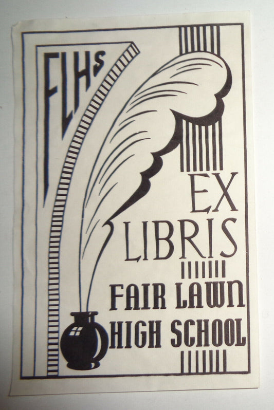 Fair Lawn High School - Ex Libris Bookplate