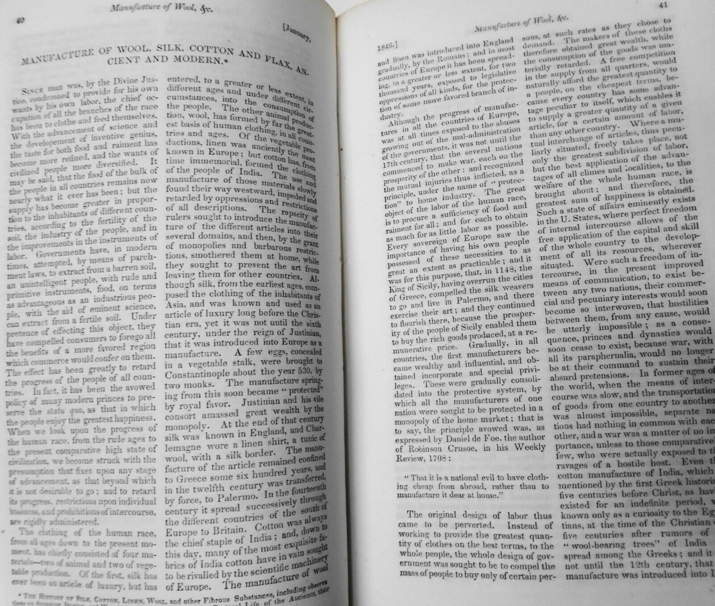 The United States Magazine and Democratic Review, Jan 1846 - Nathaniel Hawthorne