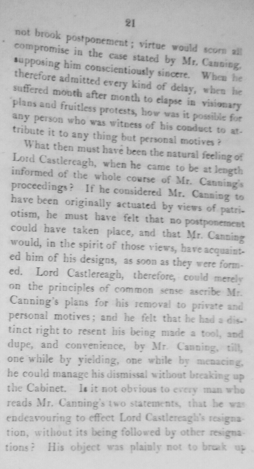 1810 An Answer To The Strictures Of The Quarterly Review (N. 4) Canning & Camden