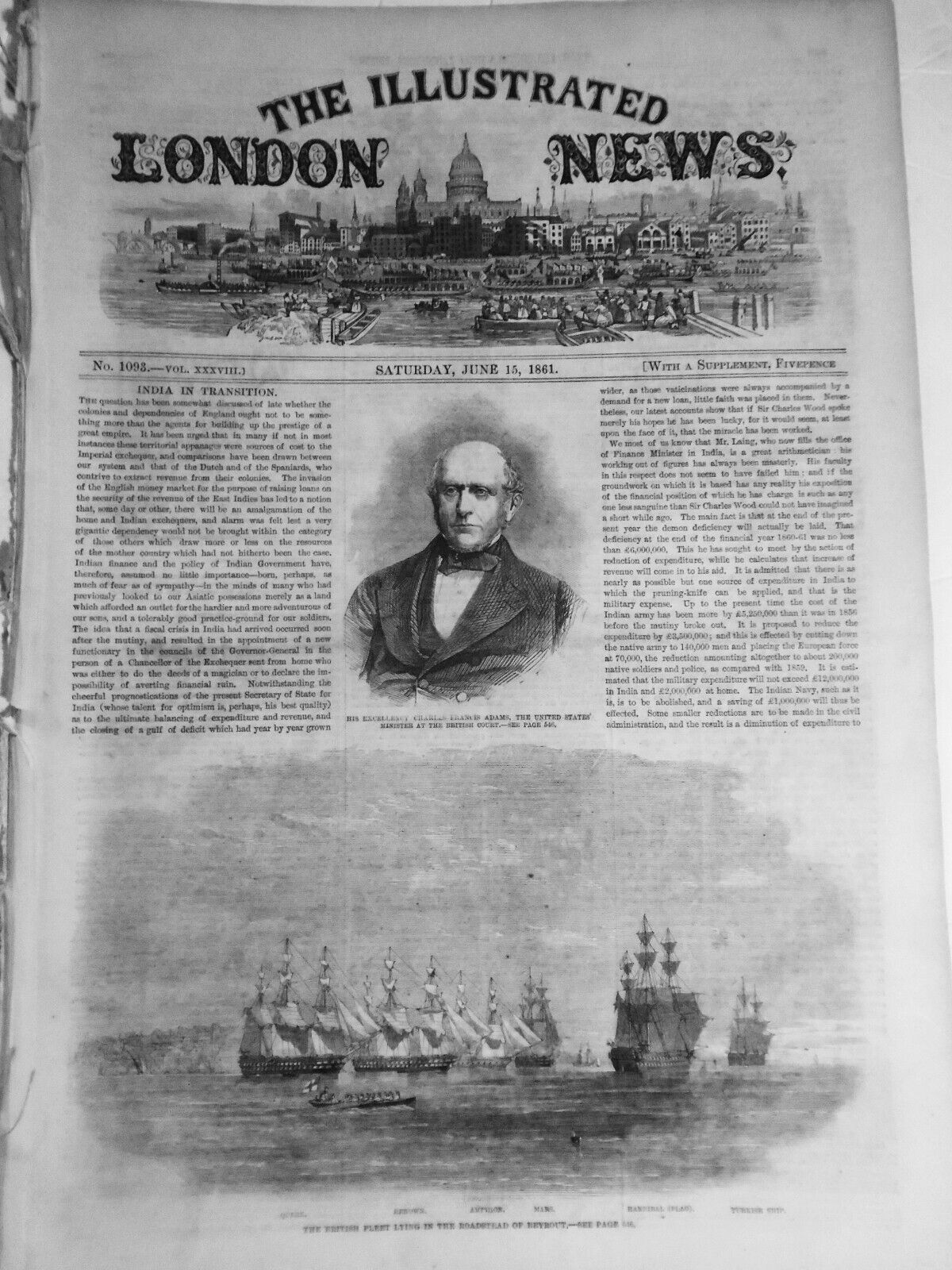 The Illustrated London News, June 15, 1861 Complete original [US Civil War]