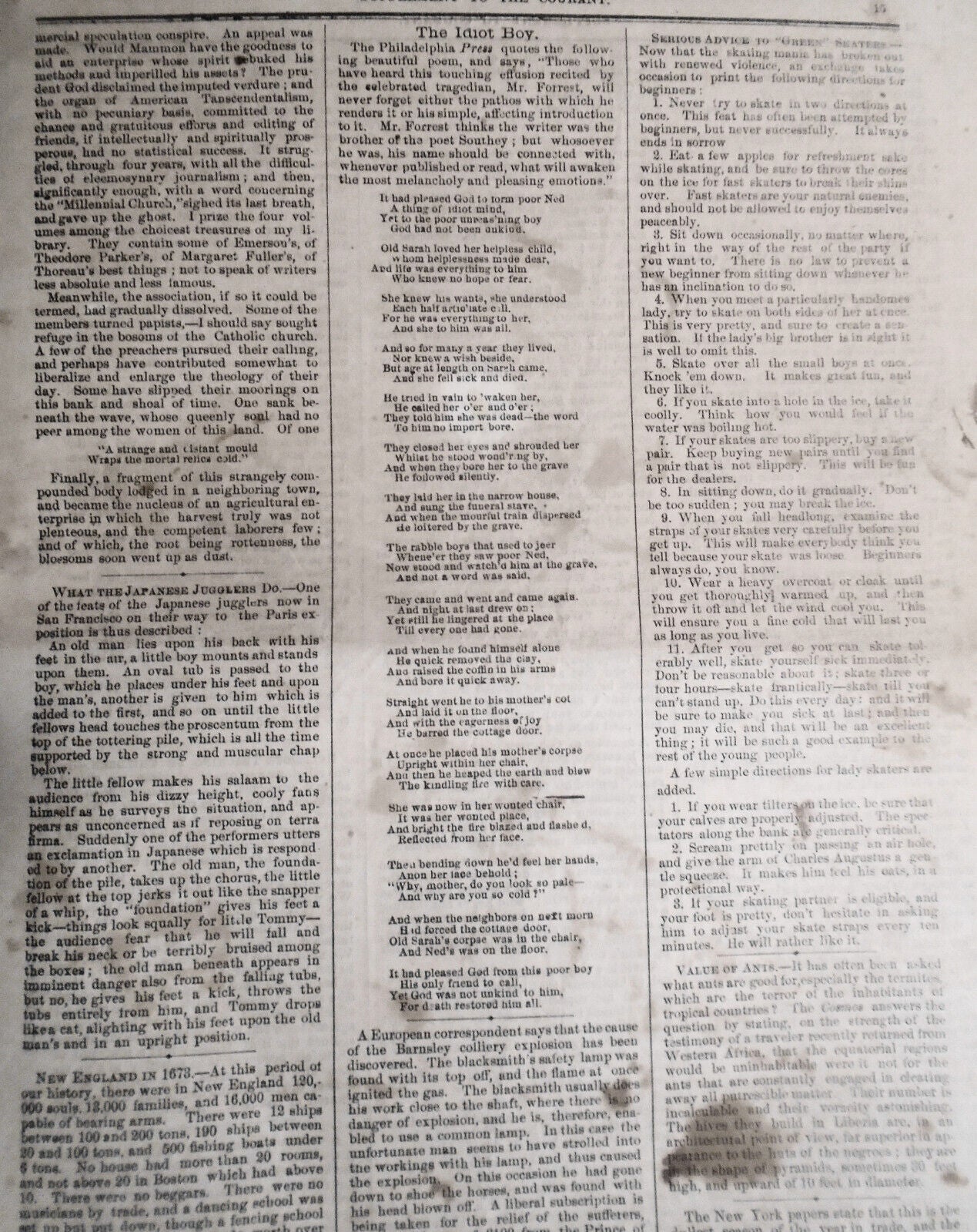Supplement To Connecticut Courant, January 26, 1867 - Mr Nasby in North Carolina