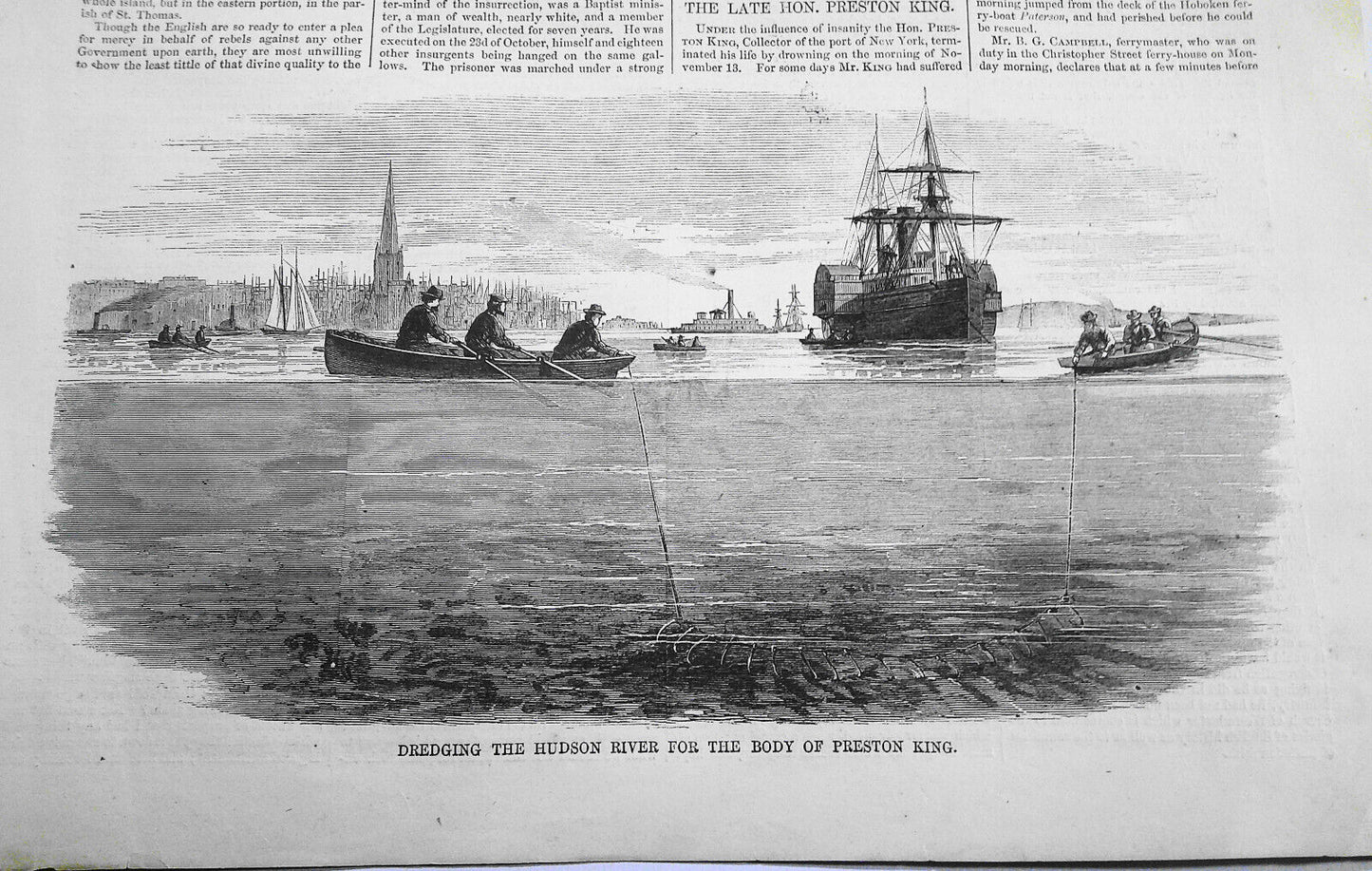 Jamaica Insurrection & Riots / Preston King Suicide - Harper's Weekly, 1865