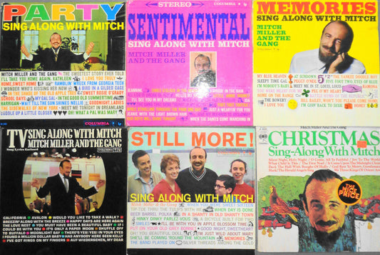 6 Sing Along With Mitch Miller & The Gang LPs Lot