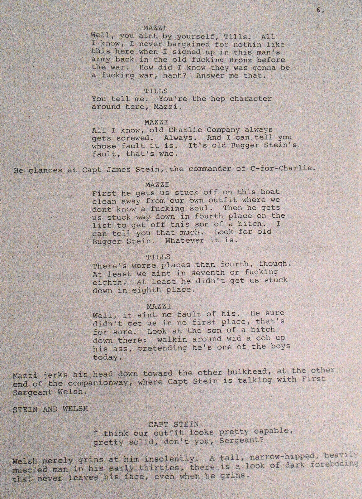 Terrence Malick - the Thin Red Line Screenplay - First Draft 1989. Very Rare