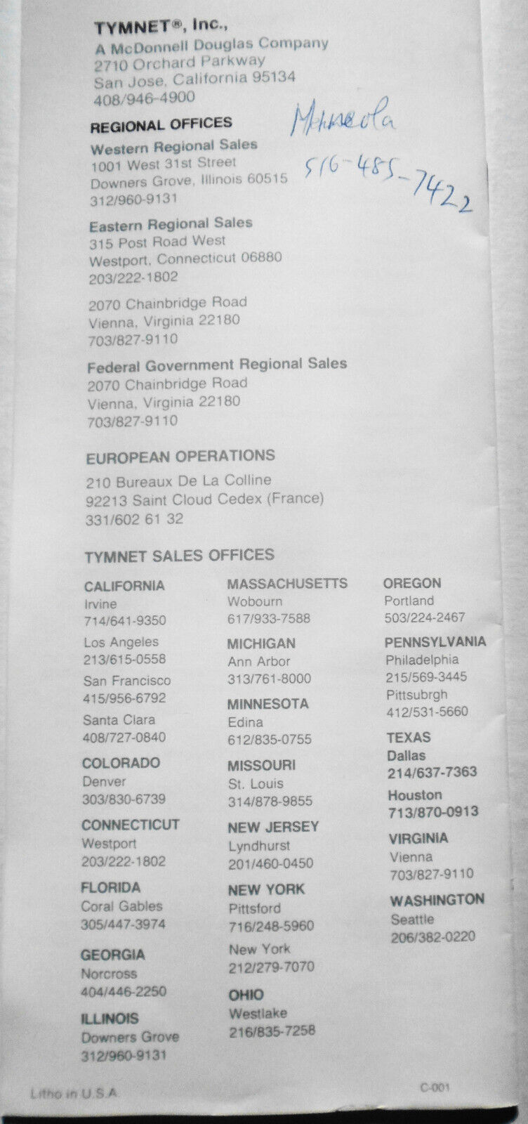 How To Use Tymnet. May 1984. Brochure [Before Internet]