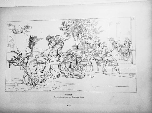 Genrebild, by  Bonaventura Genelli  -- 1882