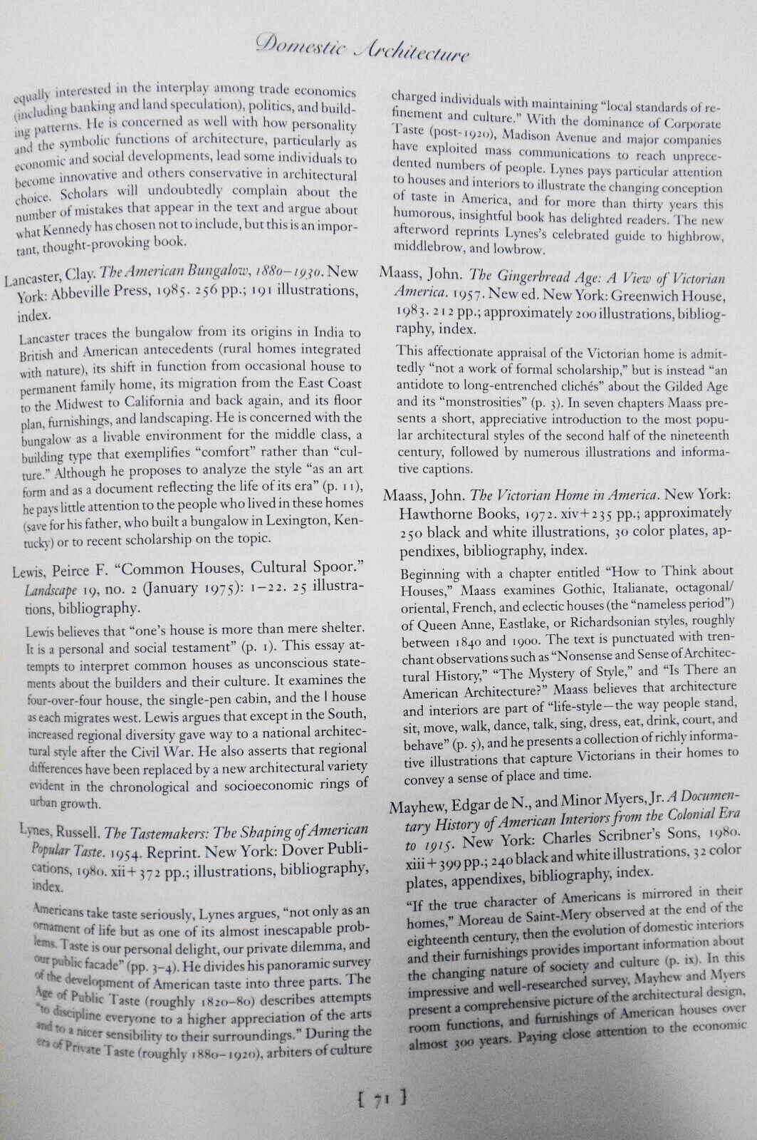 Decorative Arts And Household Furnishings In America 1650 - 1920 ...Bibliography