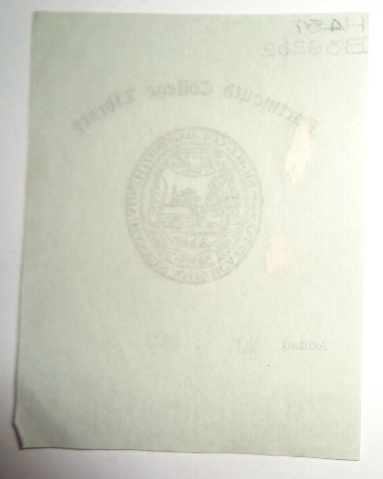 Dartmouth College Library - Ex Libris Bookplate - 1907