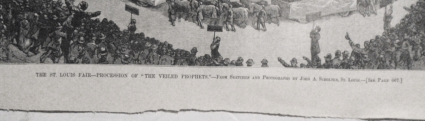 Procession of the "Veiled Prophets", The St. Louis Fair - Harper's Weekly, 1880