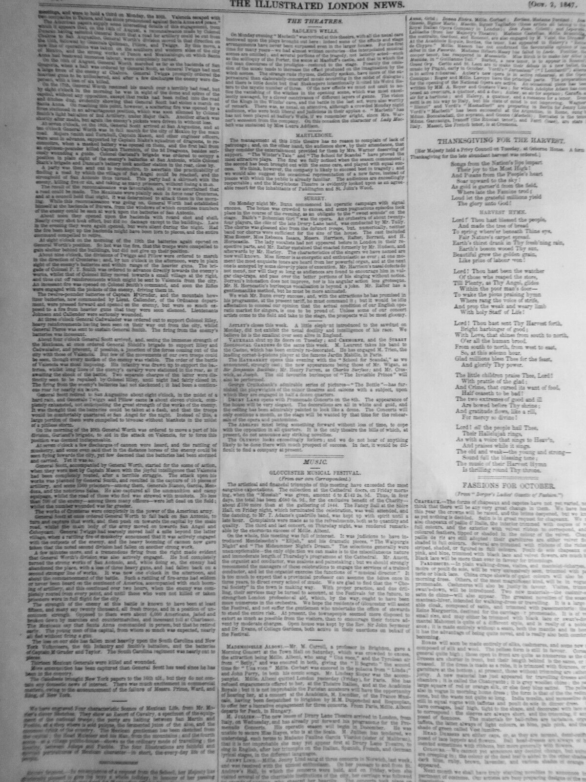 Illustrated London News, October 2, 1847 - Original complete issue