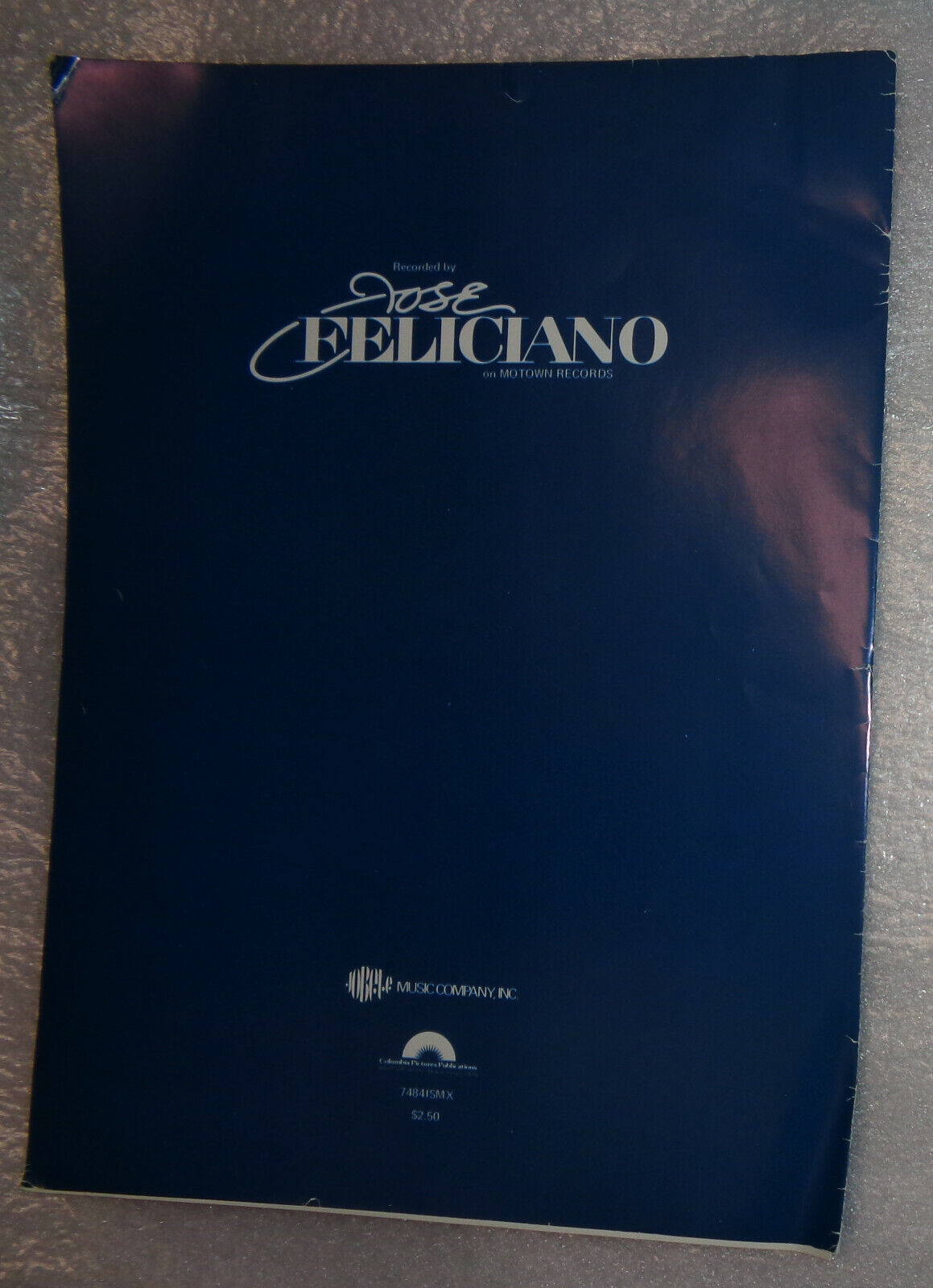 José Feliciano - I wanna be where you are - original sheet music, 1972