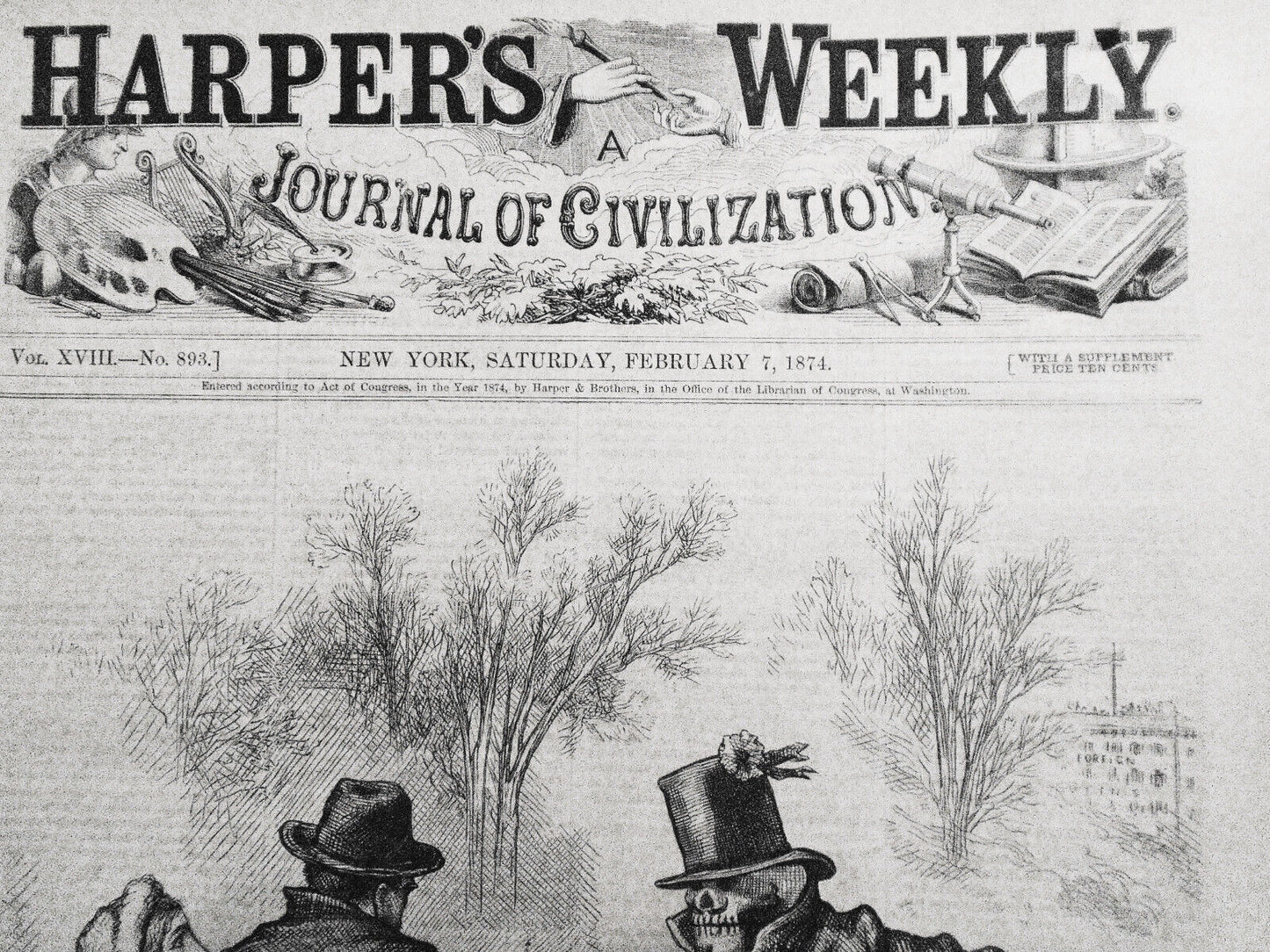 The Emancipator Of Labor And The Honest Working-People, by Thomas Nast. 1874