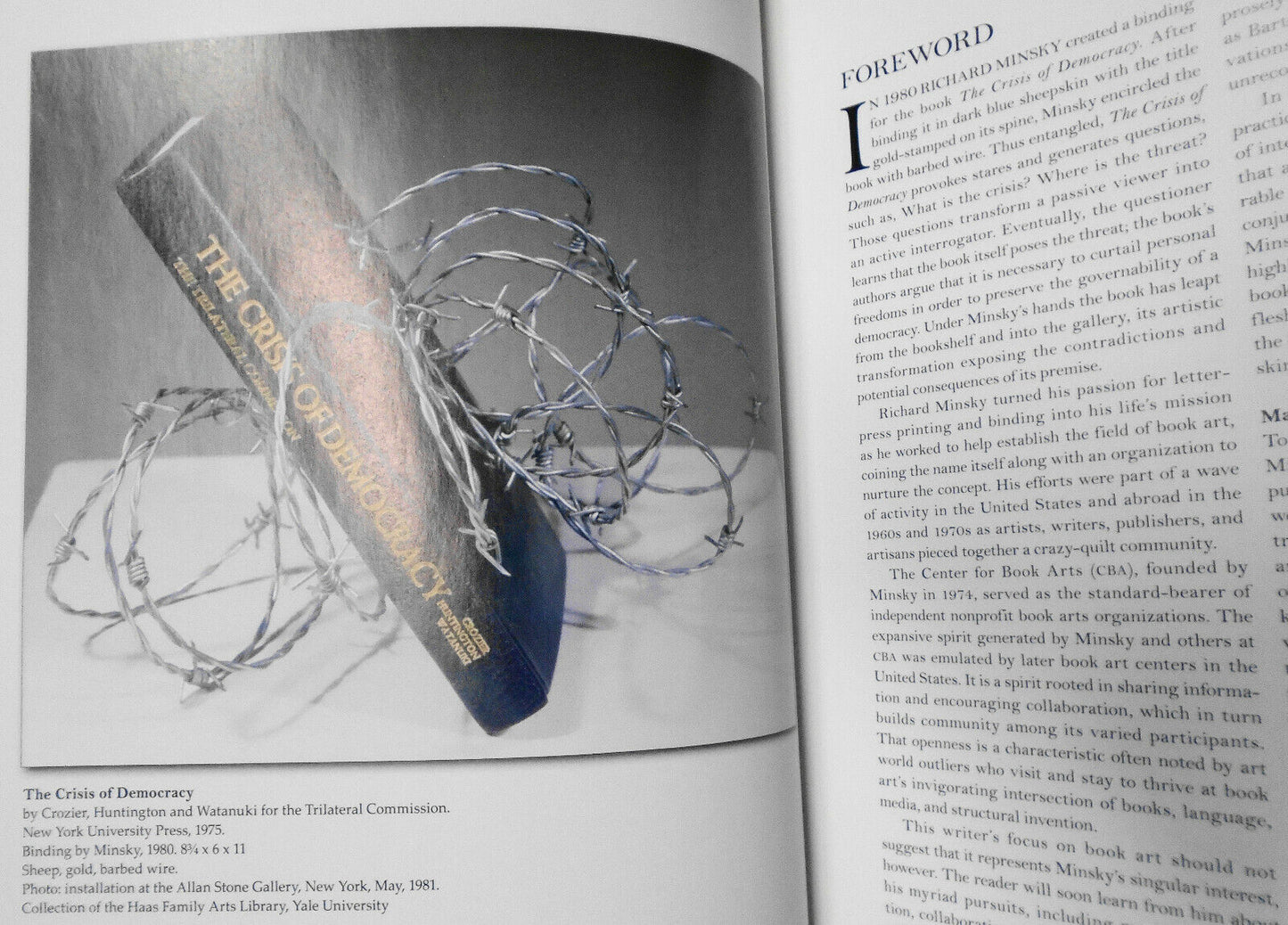 The Book Art of Richard Minsky: My Life in Book Art First edition 2011 Hardcover