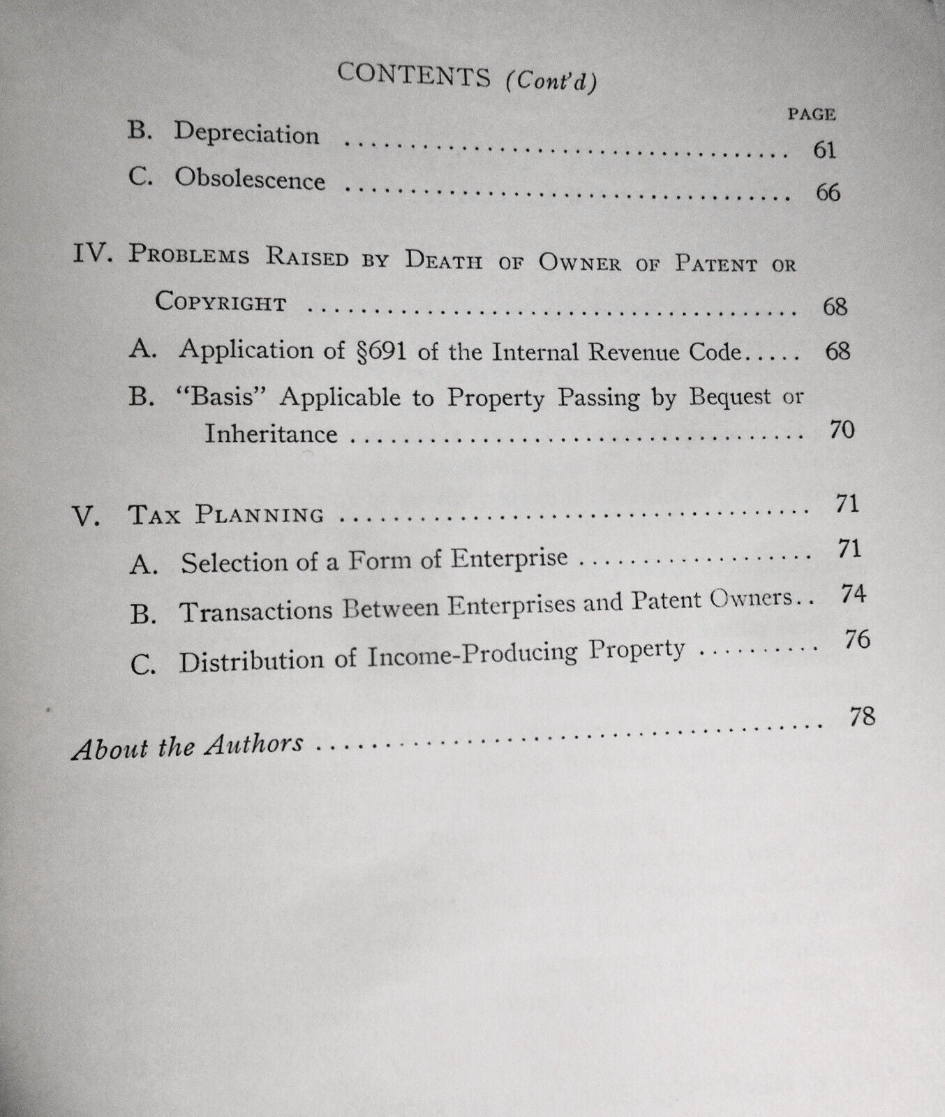 Tax aspects of patents, copyrights & trademarks.  Paul Gitlin, W R Woodward 1960