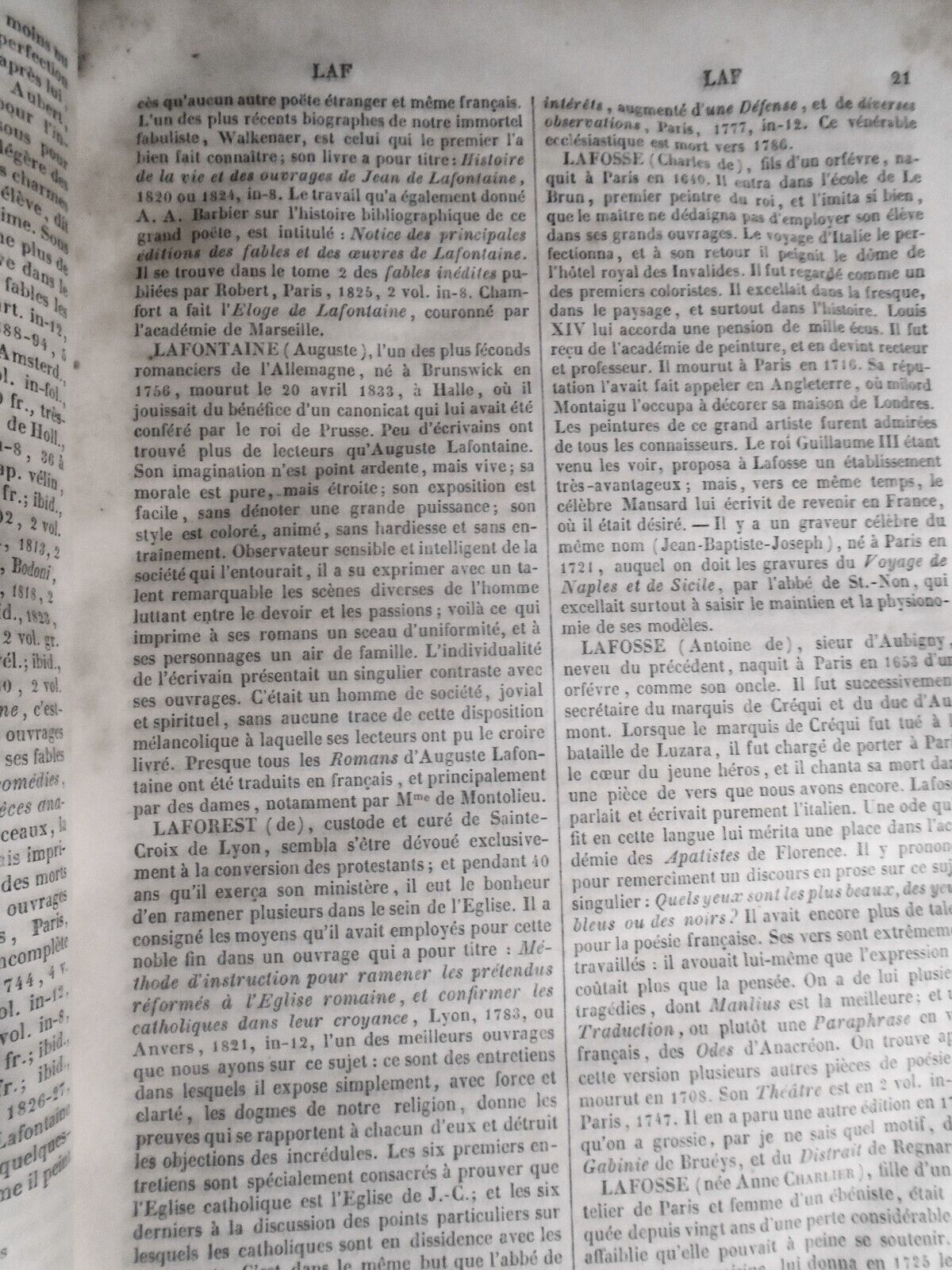 1839 Biographie universelle, ou, Dictionnaire historique des hommes... Tome 4.