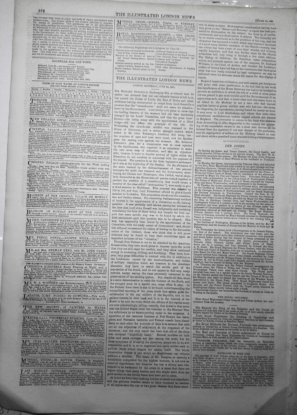 The Civil War in America. Harper's Ferry Virginia - Illustrated London News 1861