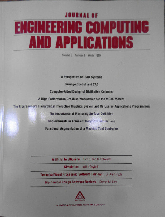 Journal Of Engineering Computing and Applications, Winter 1989