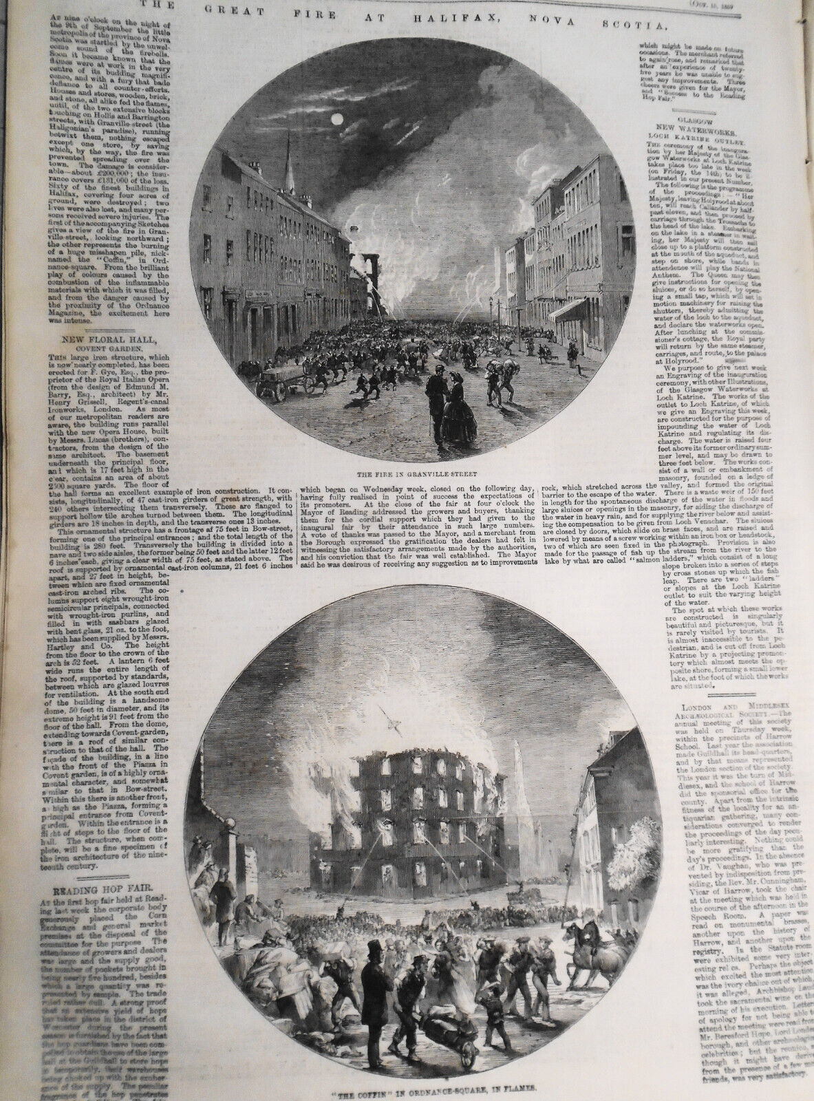 The Illustrated London News, October 15, 1859 - Franklin Expedition relics, etc