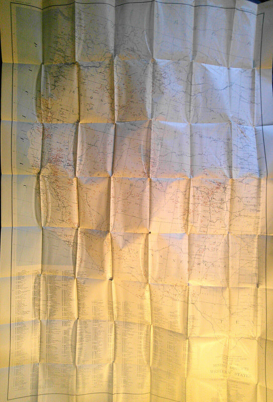 1907 Map of the Mining Districts of the Western States, by Waldemar Lindgren.