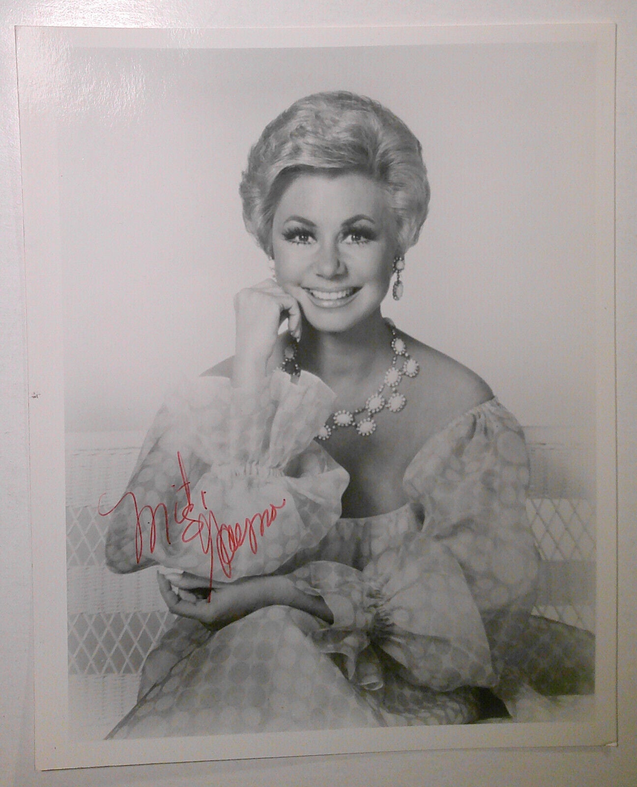 Vintage Mitzi Gaynor original Hand Signed  8"x10" Photo