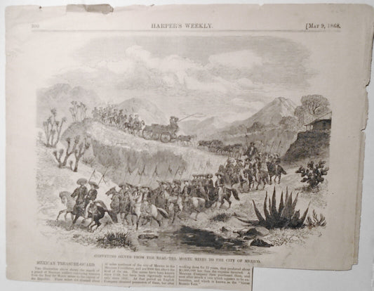 Conveying Silver From The Real Del Monte Mines To The City Of Mexico - HW 1868