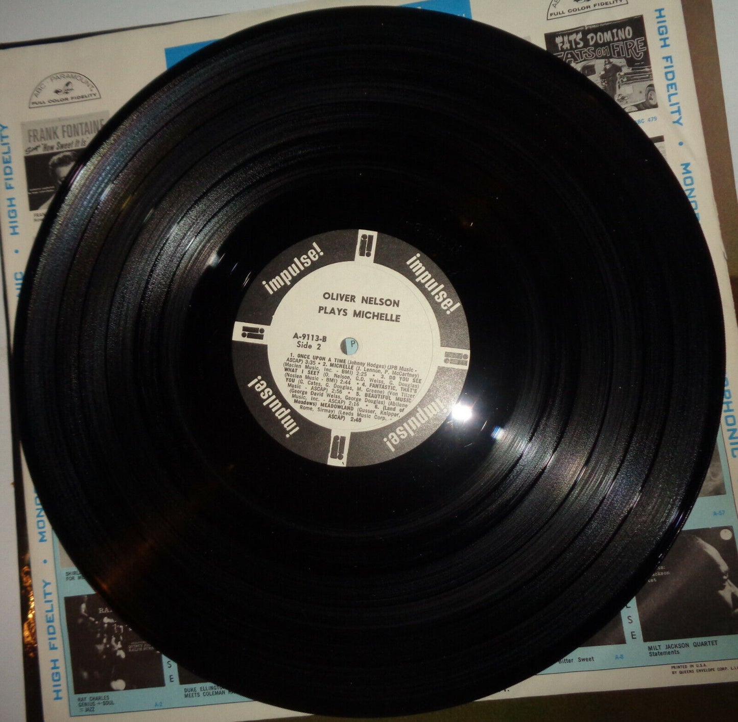 Oliver Nelson Plays Michelle - White Label Promo LP 1966 - Impulse! ‎– A-9113.