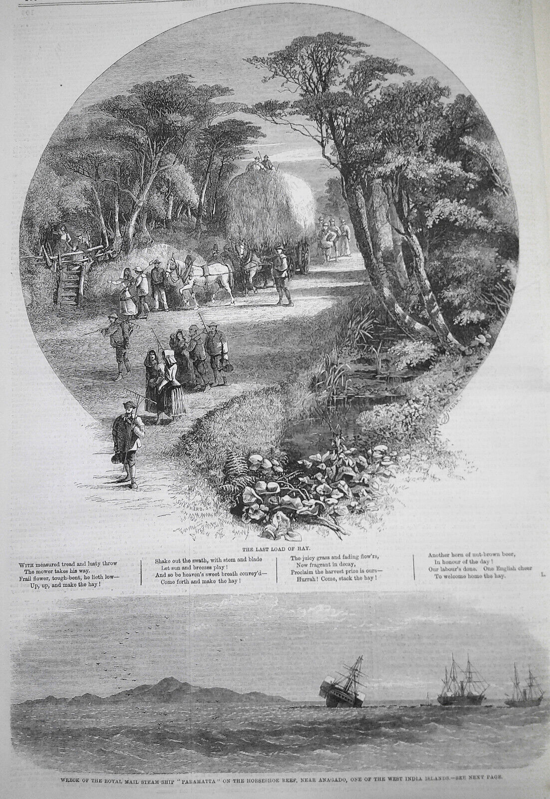 Illustrated London News, July 30, 1859. Railway Map of Lower Egypt;  Mantua; etc