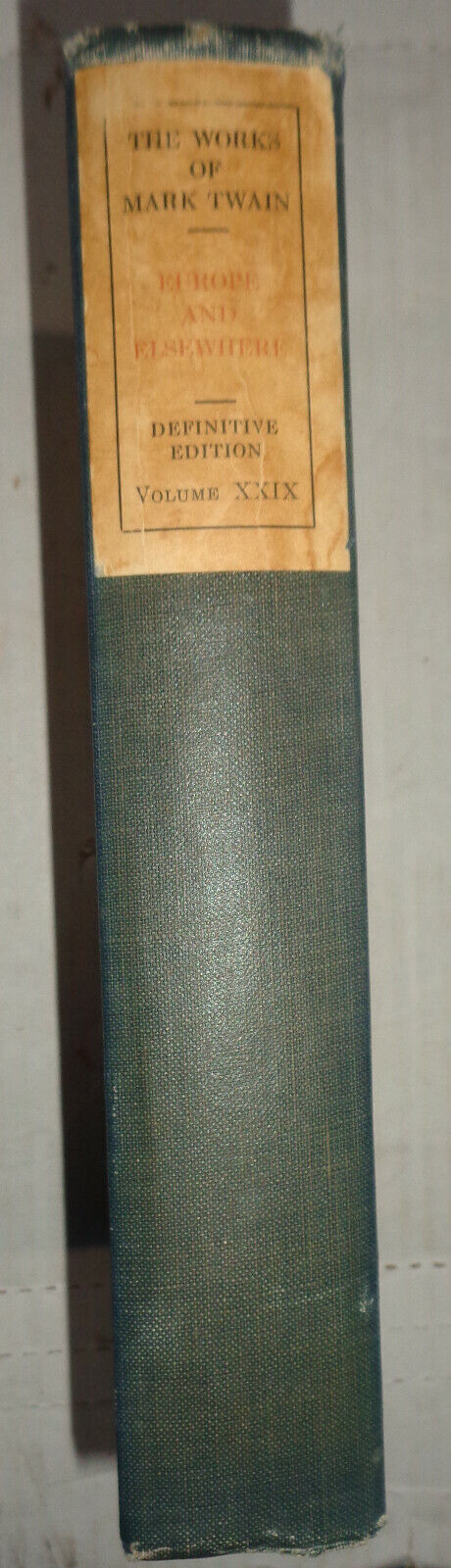 Mark Twain - Europe and Elsewhere - 1923 - Limited Edition, Gabriel Wells Ltd Ed