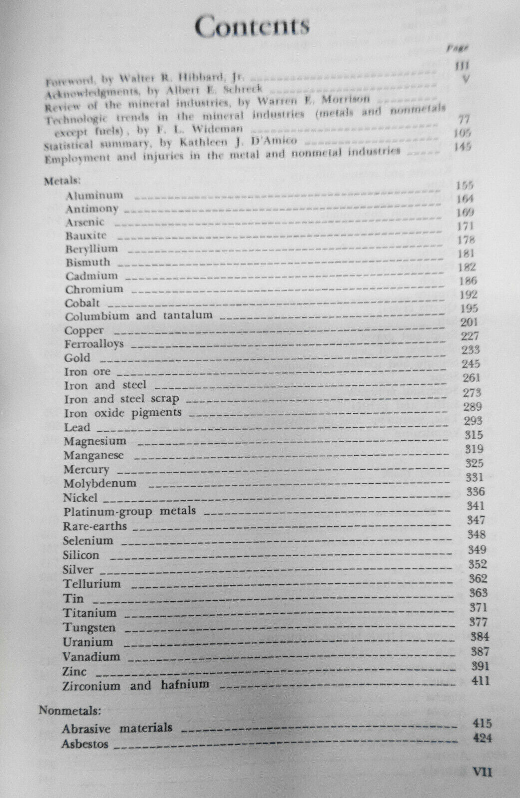 Minerals Yearbook 1966 [Volume I - II in one book] Metals, Minerals, and Fuels