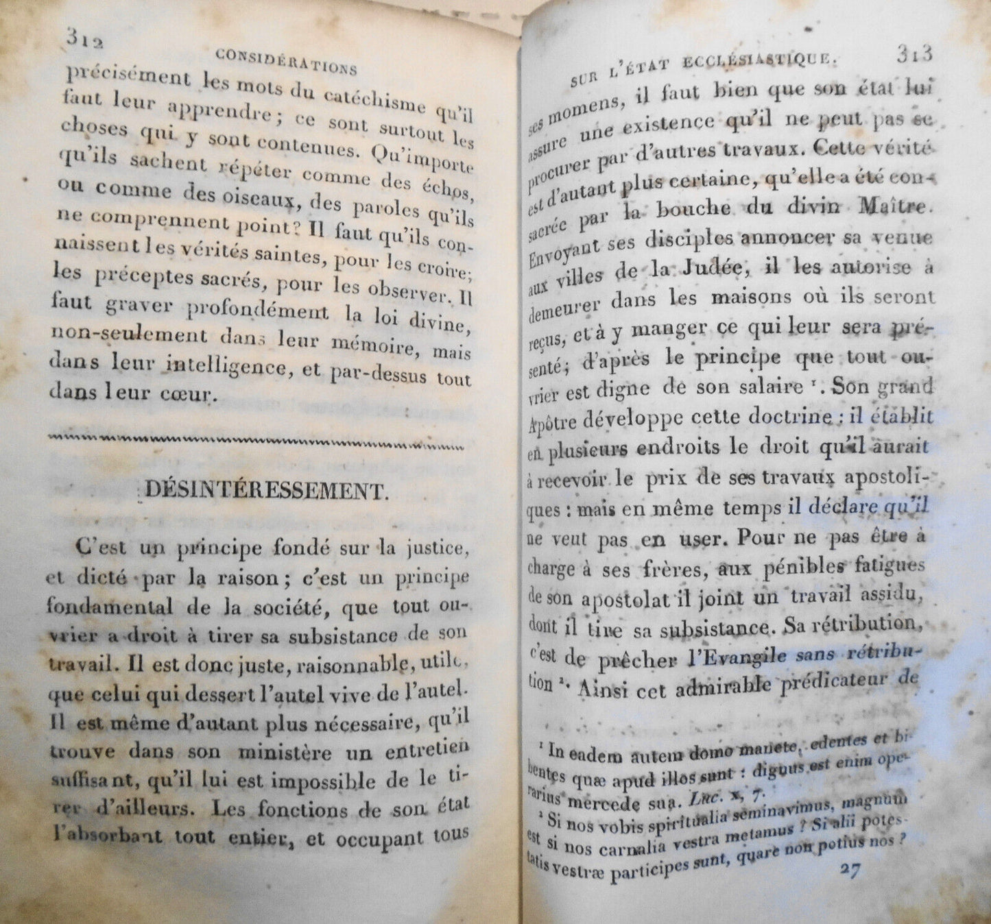 1835 Considérations sur l'état ecclésiastique  César-Guillaume de La Luzerne