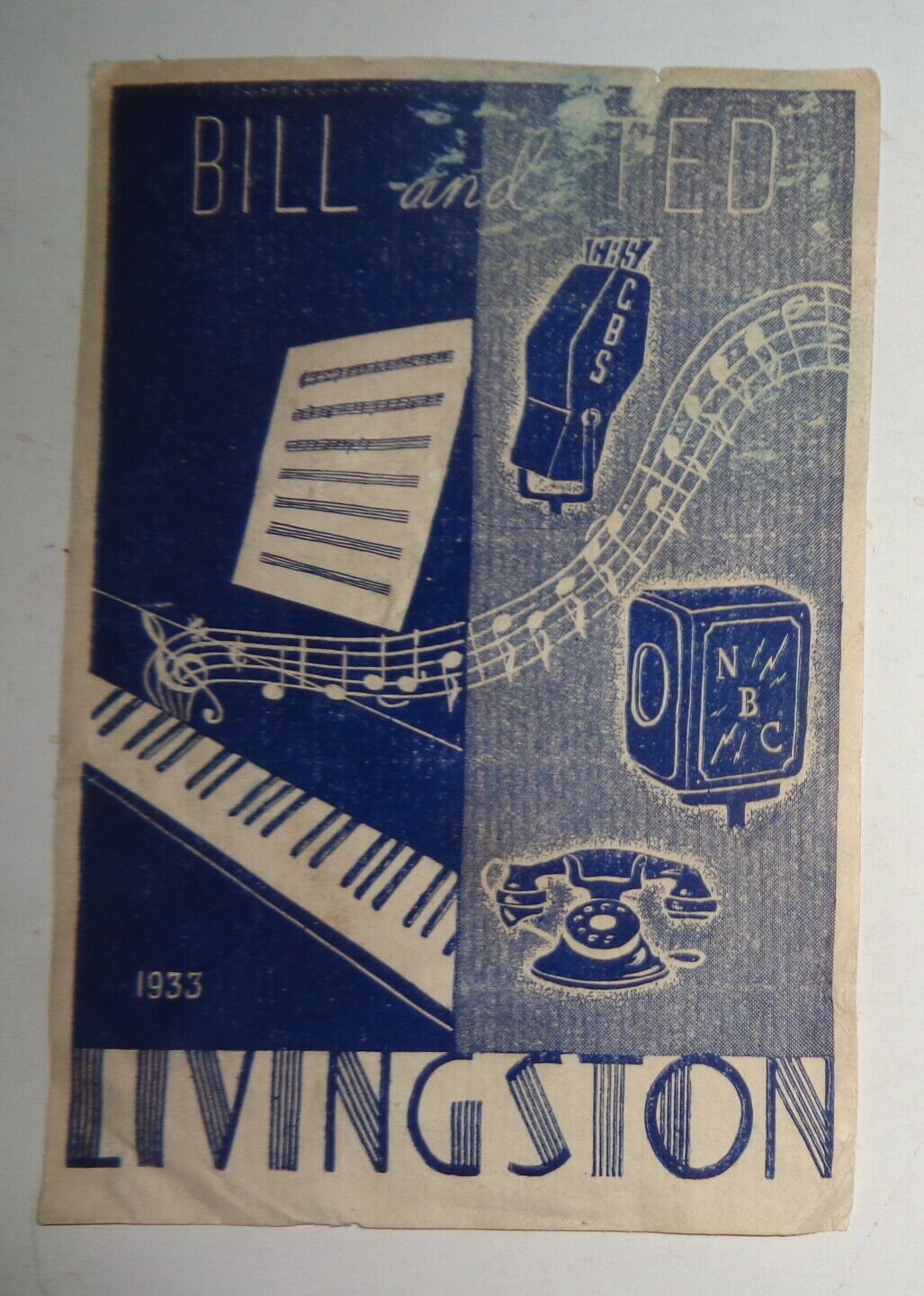 Bill and Ted Livingston Ex Libris Bookplate - 1933