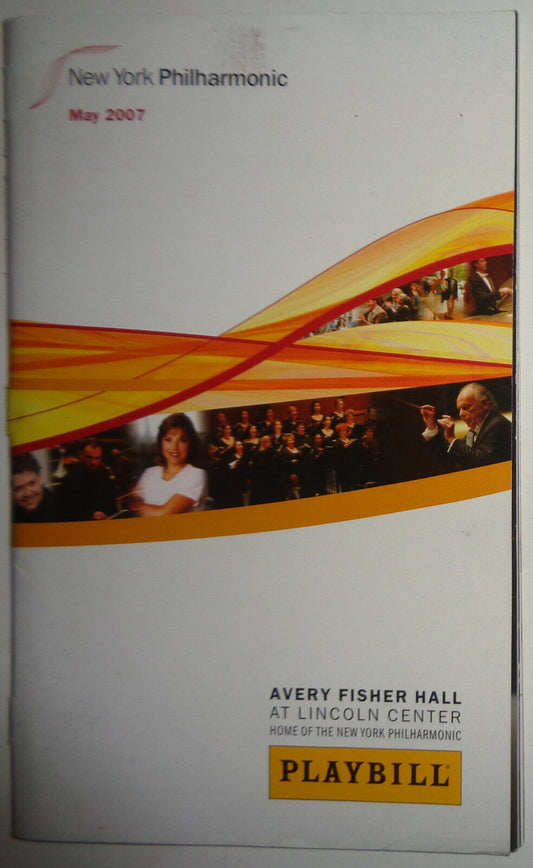 NEW YORK PHILHARMONIC PLAYBILL - MAY 2007. Julian Rachlin, Violin. Lorin Maazel
