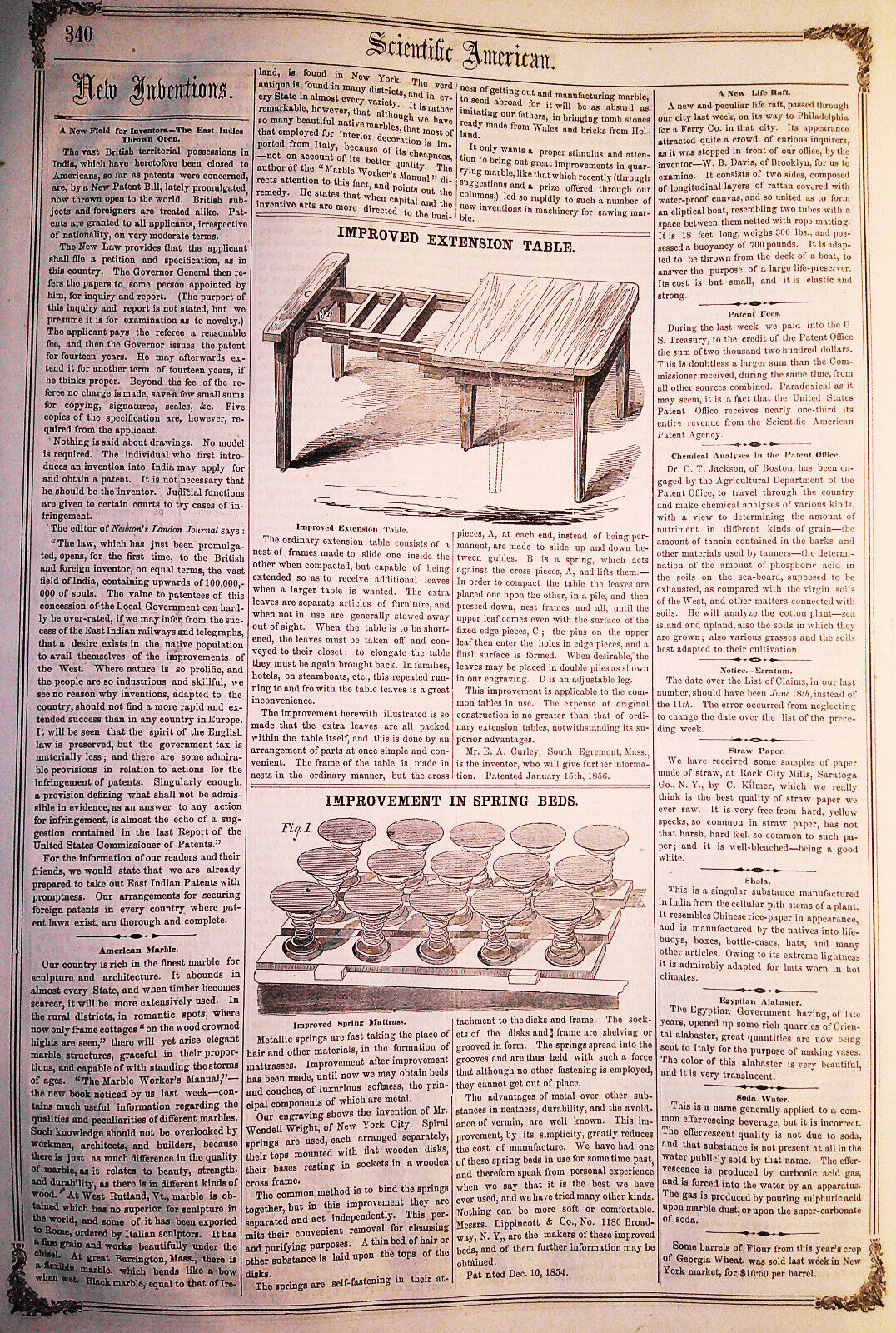 Scientific American July 5, 1856. Electro-Chemical Baths; New Steam Frigates etc