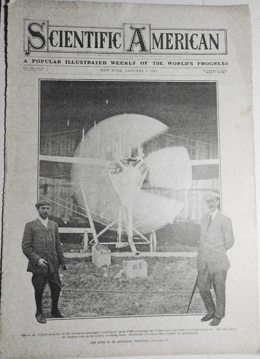 Scientific American January 8, 1910 - Complete Original Issue.